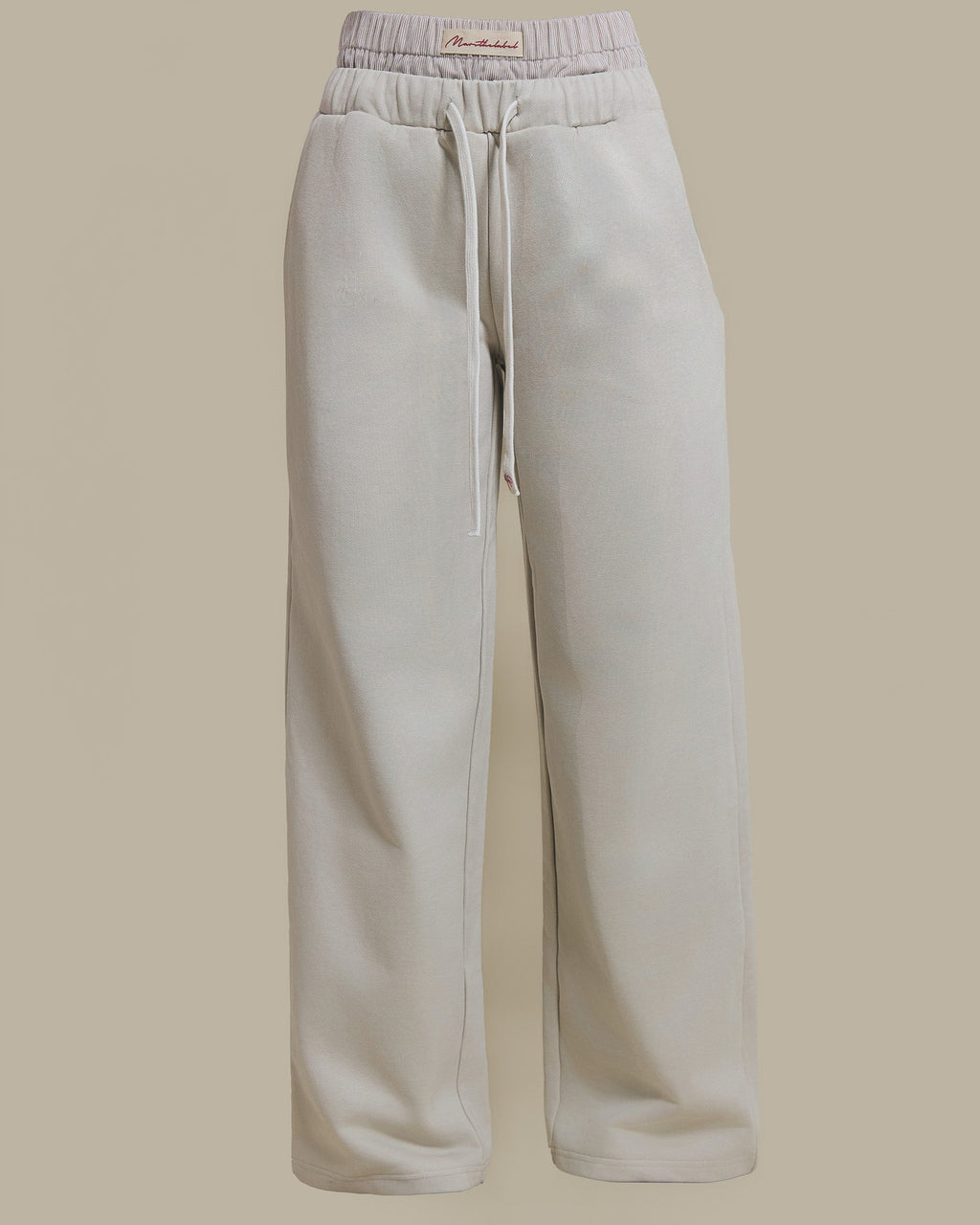 The Boxer Wide-Leg Joggers in Beige