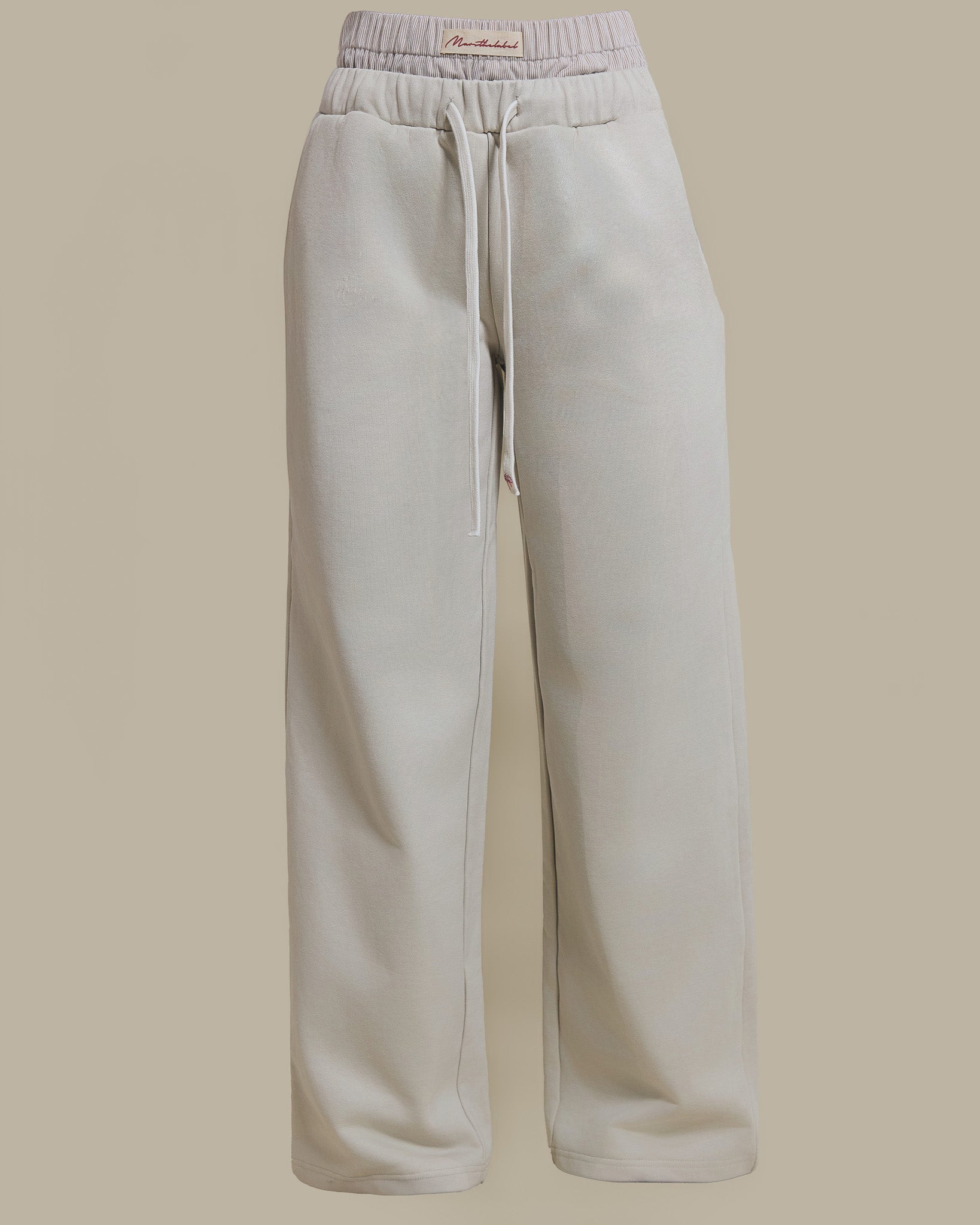 The Boxer Wide-Leg Joggers in Beige