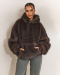 The Blair Hoodie in Brown