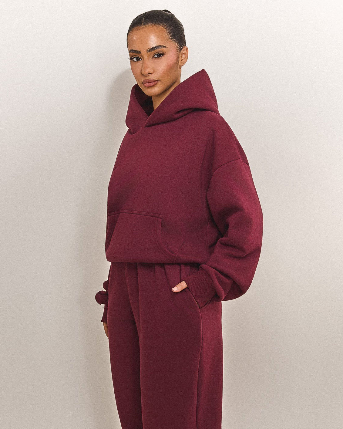 The Classics Hoodie in Wine
