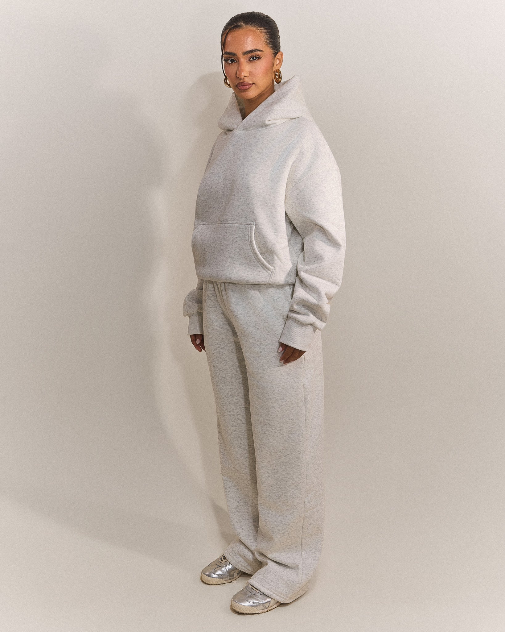The Classics Hoodie in Grey Marl
