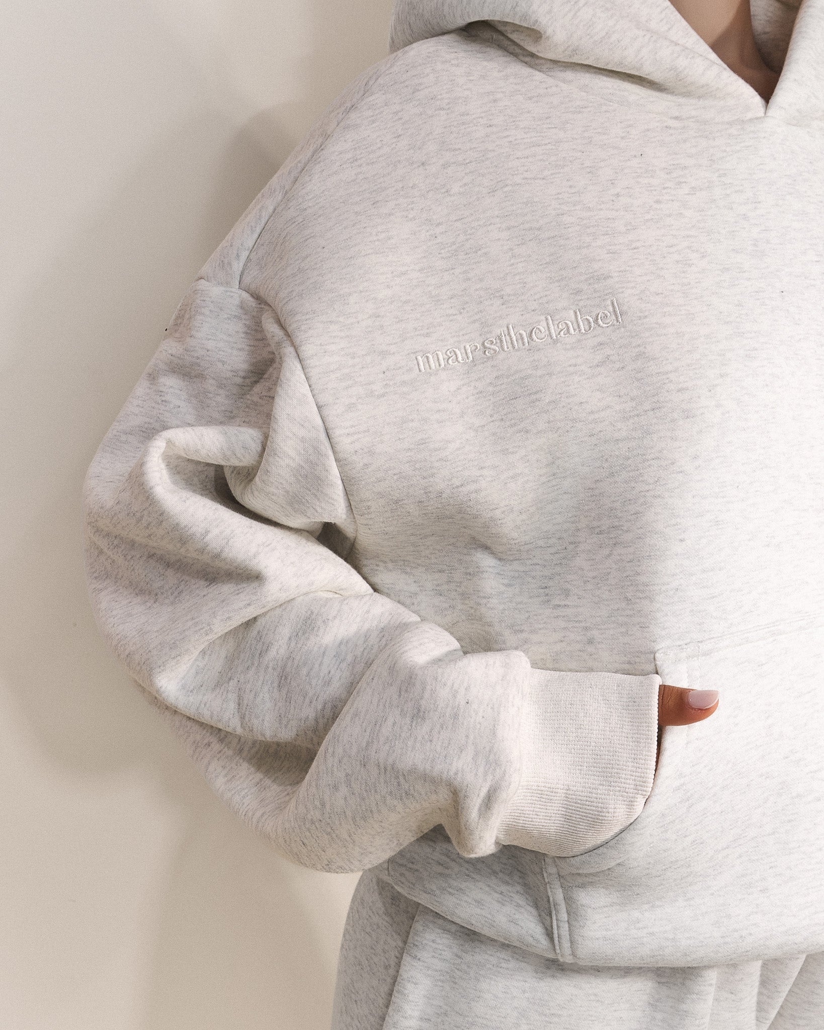 The Classics Hoodie in Grey Marl