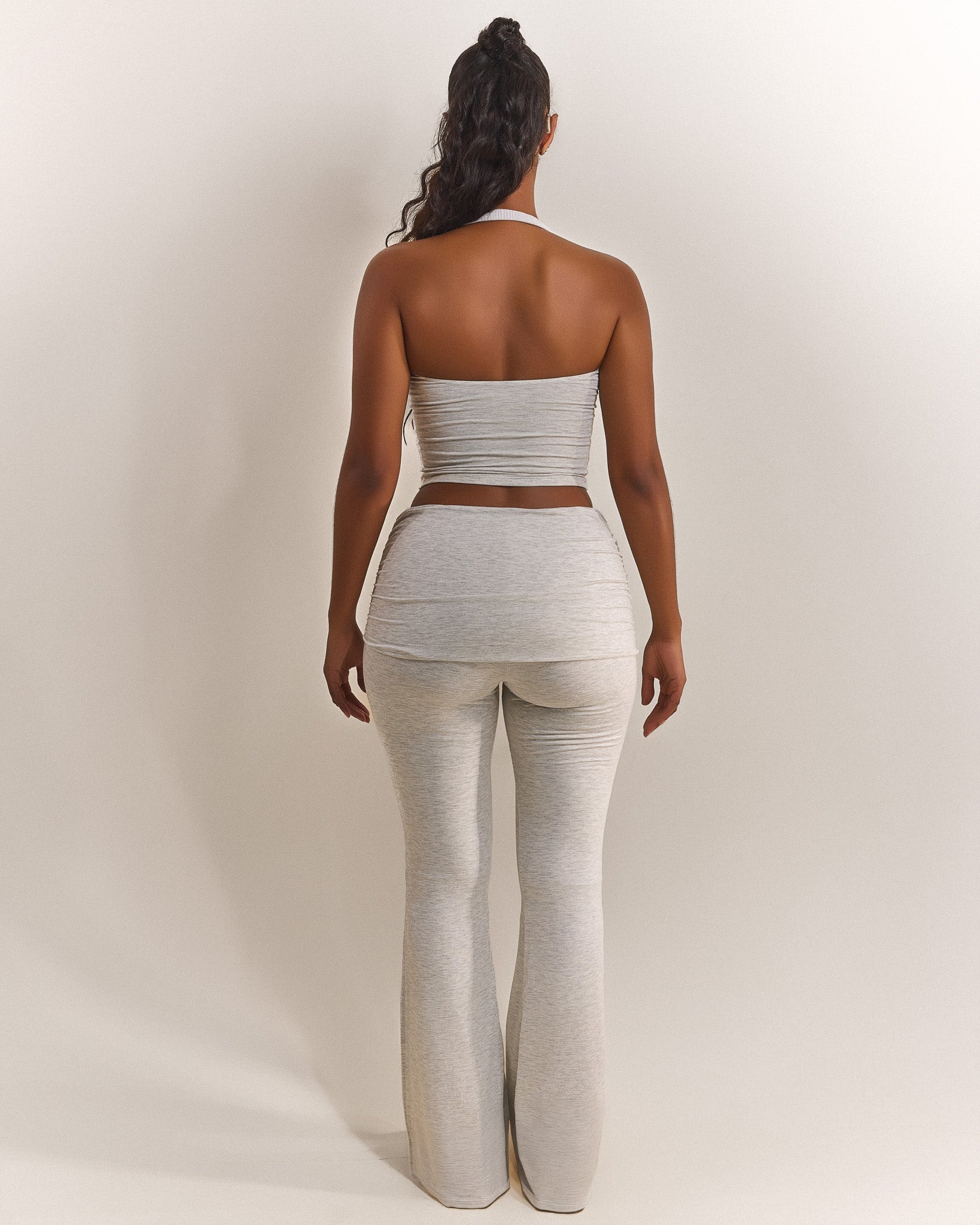 The Tie Trouser in Grey Marl