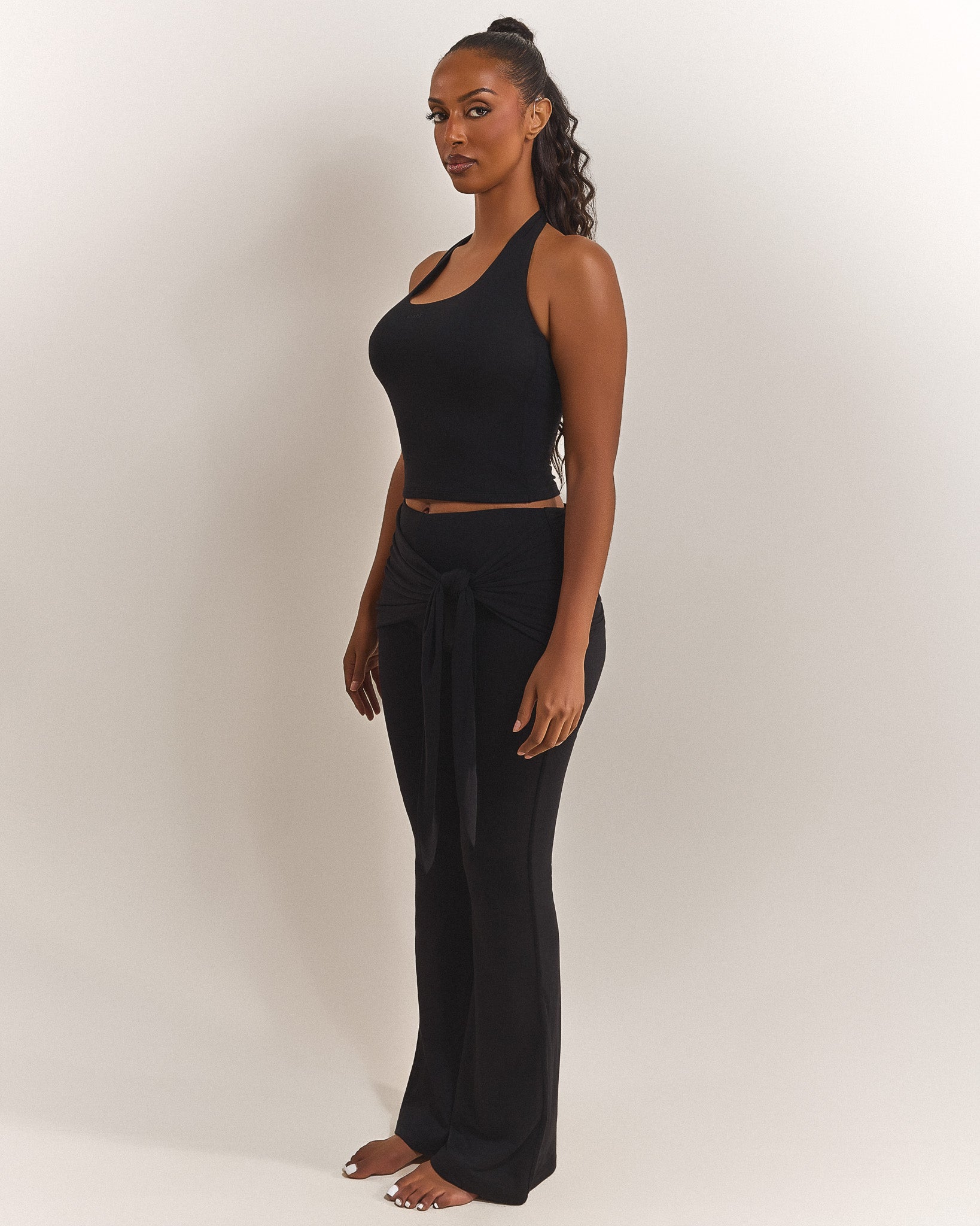 The Tie Trousers in Black