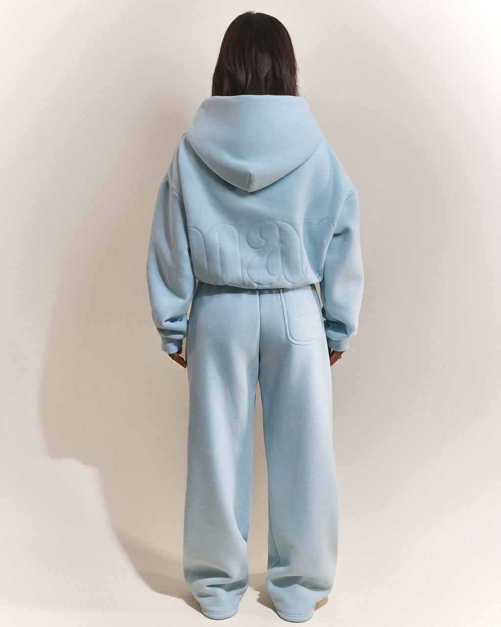 The Graphic Mars Zip Up Jacket in Baby Blue