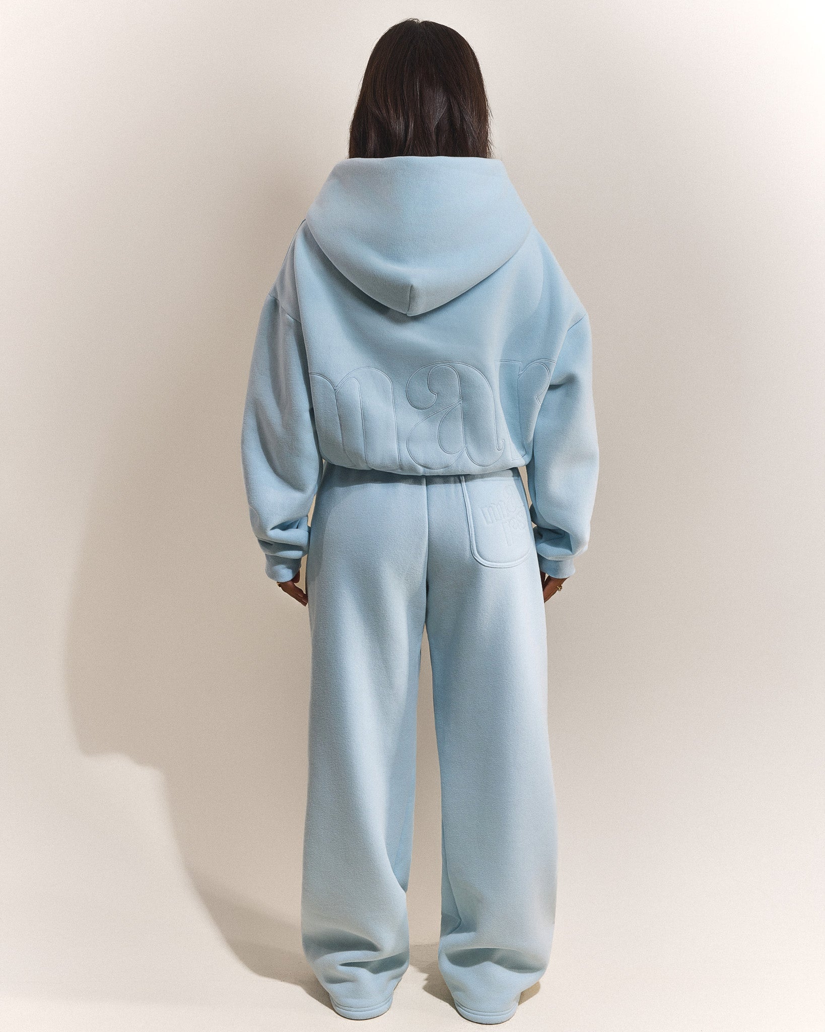 The Graphic Mars Zip Up Jacket in Baby Blue